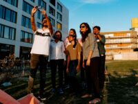 group selfie of students - summer