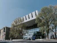 Building in Aachen, Germany. RWTH Aachen Super C.